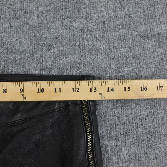 Mackage Pants Womens 4 S Genuine Lamb Leather Skinny Black Moto Biker Riding - Picture 6 of 13